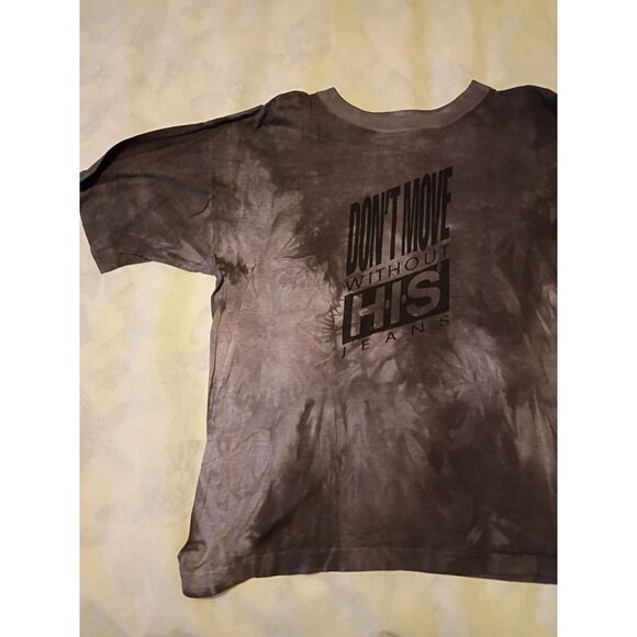 Vintage HIS Jeans Tie-Dye T-Shirt Single Stitch Don't Move Without H.I.S. - Picture 4 of 11